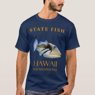 Camiseta Pez de agua salada regional de HI, el Humuhumu