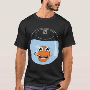 Camiseta Pez de bolsillo negro pequeño