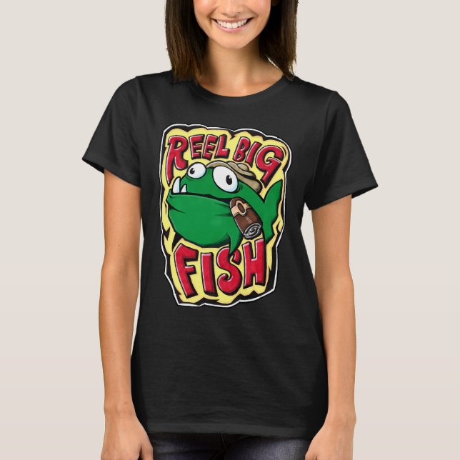 Camiseta Pez de carrete grande (Anverso)