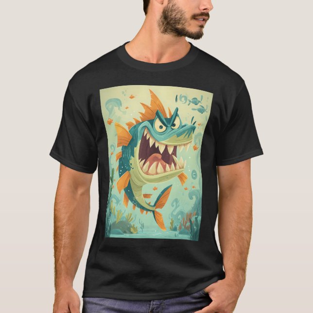 Camiseta pez de dibujos animados (Anverso)