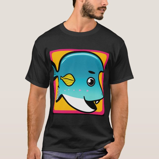Camiseta Pez de Dibujos Animados (Anverso)