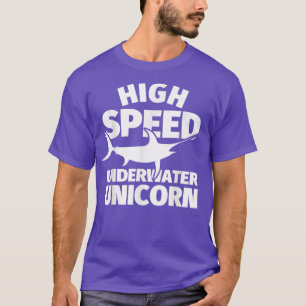 Camiseta Pez de espada Humor Pesca en aguas submarinas de a
