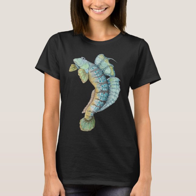 Camiseta Pez de fango acuarela (Anverso)