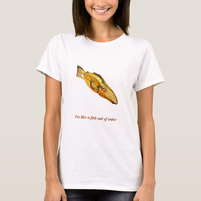 Camiseta pez de madera (Anverso)