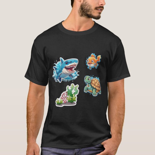 Camiseta Pez de mar  lindo (Anverso)
