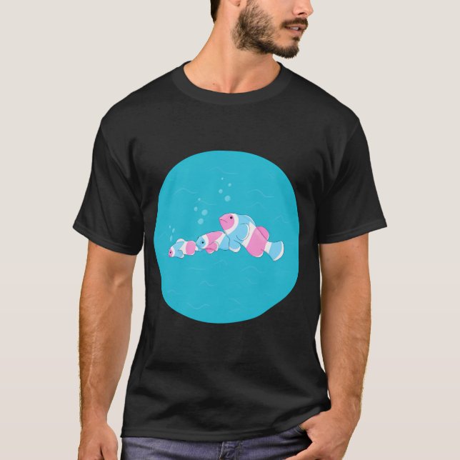 Camiseta Pez de orgullo transgénero trans (Anverso)