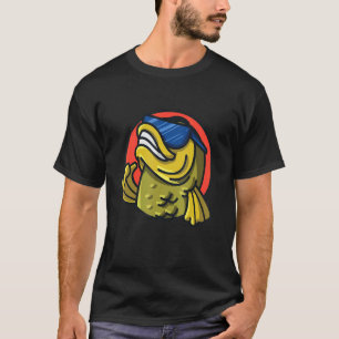 Camiseta Pez de Pesca de Carpa Pulgar hacia Arriba Hombres