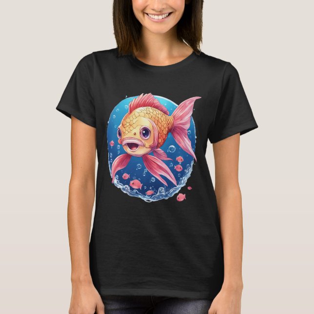 Camiseta Pez del día de San Valentín (Anverso)