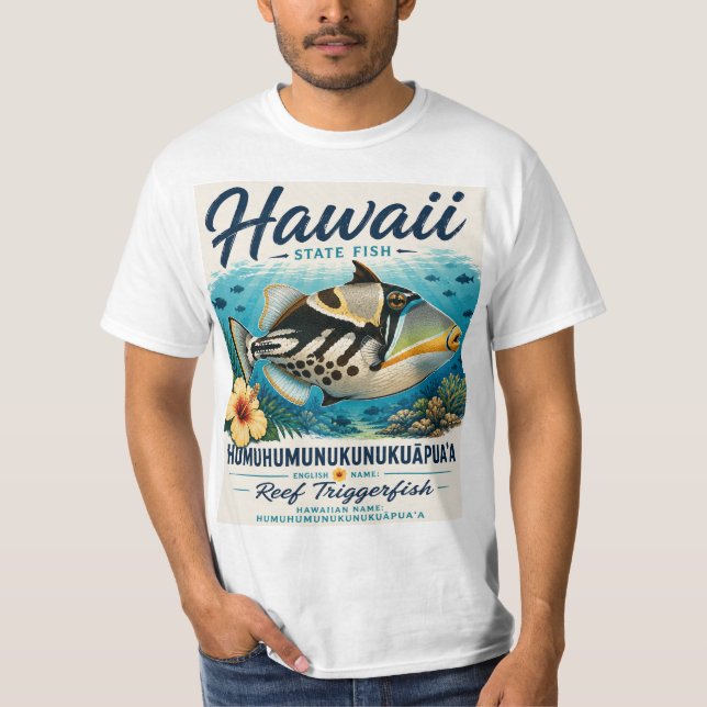 Camiseta Pez del estado de Hawái  (Anverso)
