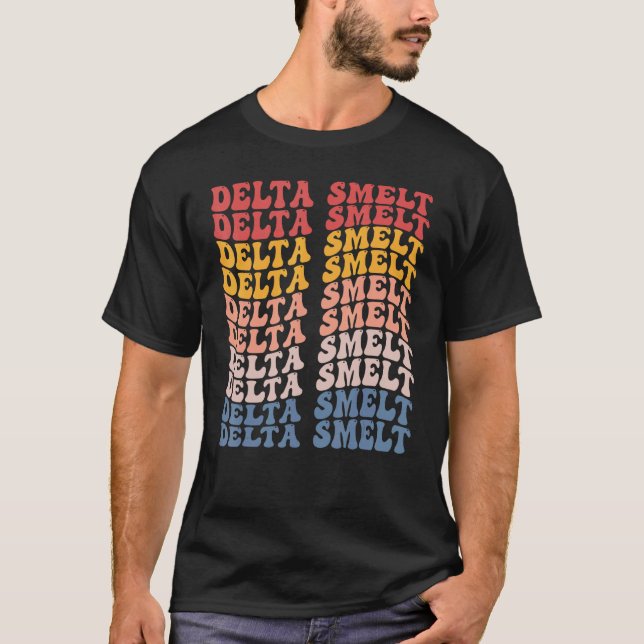 Camiseta Pez delta groovy retro (Anverso)