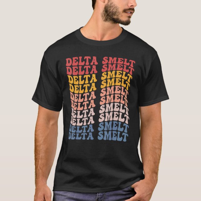 Camiseta Pez delta groovy retro (Anverso)