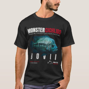 Camiseta Pez depredador Cíclidos Monstruo Dovii