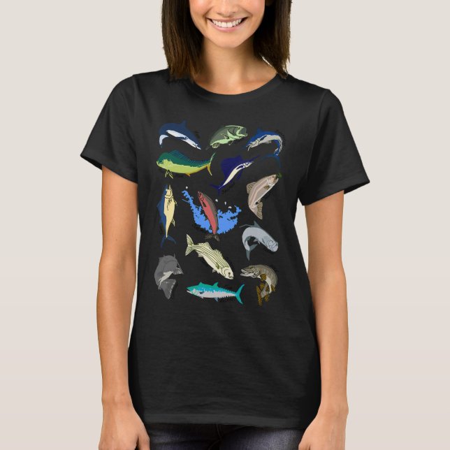 Camiseta Pez destella (Anverso)