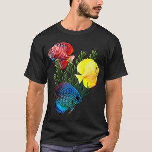 Camiseta Pez Disco Acuario de Agua Dulce Amantes del Tanque