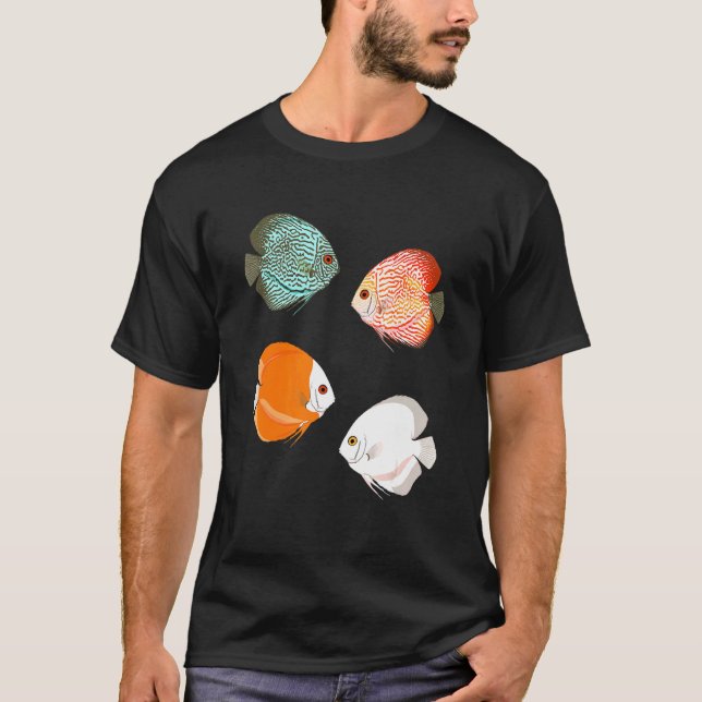 Camiseta Pez Disco de Acuario (Anverso)