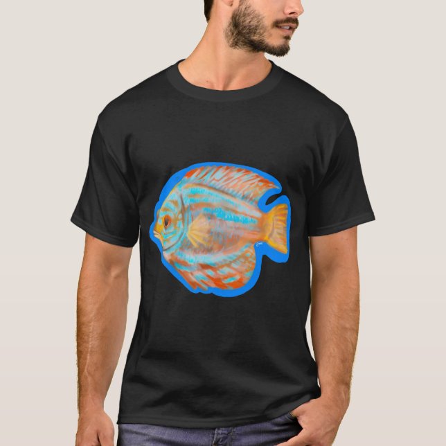 Camiseta Pez Disco de Navidad (Anverso)