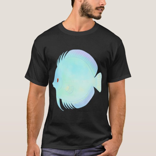 Camiseta Pez Disco Diamante Azul (Anverso)