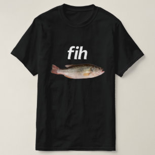 Camiseta Pez divertido con ortografía incorrecta Meme chist