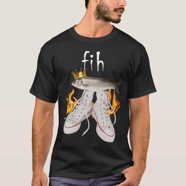 Camiseta Pez Divertido Fih Meme (Anverso)