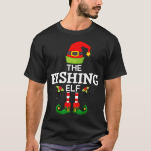 Camiseta Pez Divertido Navidad Pesca Navideño Pescador