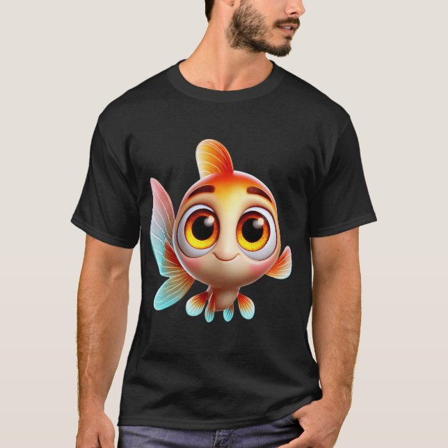 Camiseta Pez dorado adorable (Anverso)