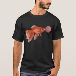 Camiseta Pez dorado Burbuja de chicle