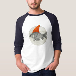 Camiseta Pez dorado con aleta de tiburón