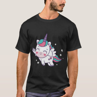 Camiseta Pez dorado con palo de selfie.