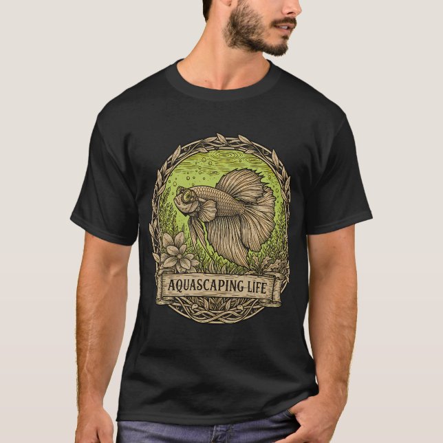 Camiseta Pez dorado de Navidad (Anverso)