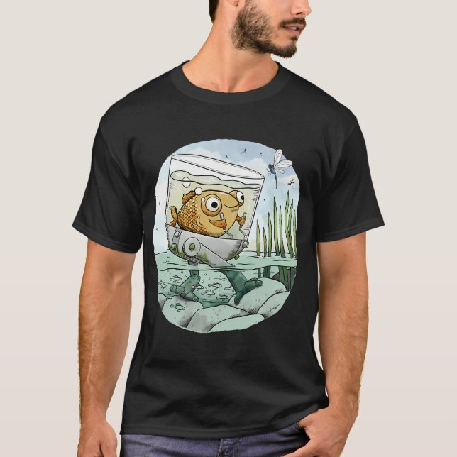 Camiseta Pez dorado deja los bajíos (Anverso)