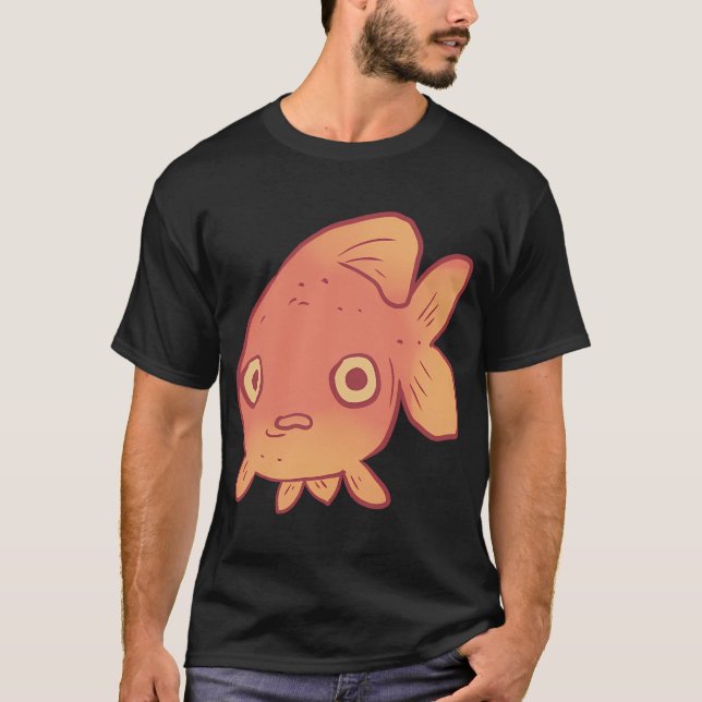Camiseta Pez dorado divertido (Anverso)