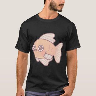 Camiseta Pez Dorado Divertido Garabato