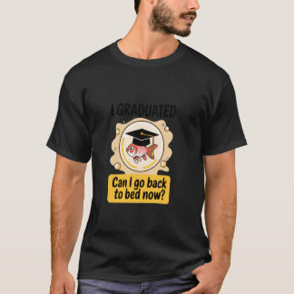 Camiseta Pez dorado divertido graduación graduado ir cama s