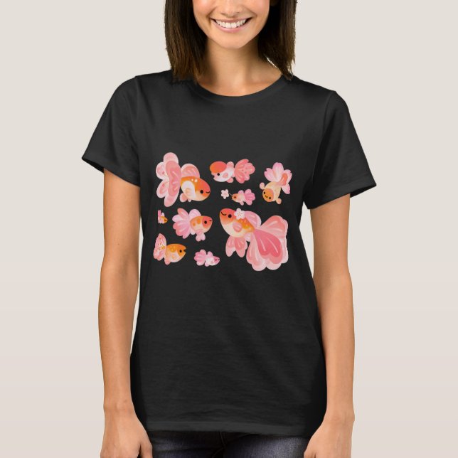 Camiseta Pez Dorado Flor de Cerezo 2 (Anverso)