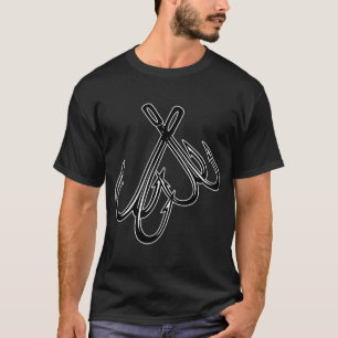 Camiseta Pez Dorado Geométrico Rojo