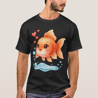 Camiseta Pez dorado Kawaii