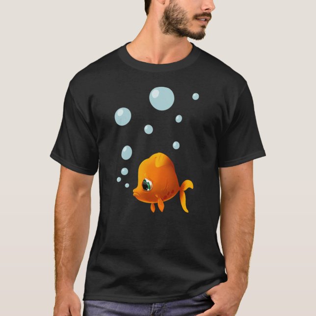 Camiseta Pez dorado lindo (Anverso)
