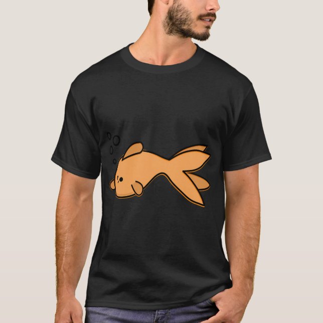 Camiseta Pez dorado lindo (Anverso)