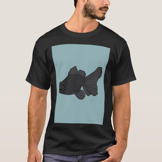 Camiseta Pez dorado Moor negro (Anverso)