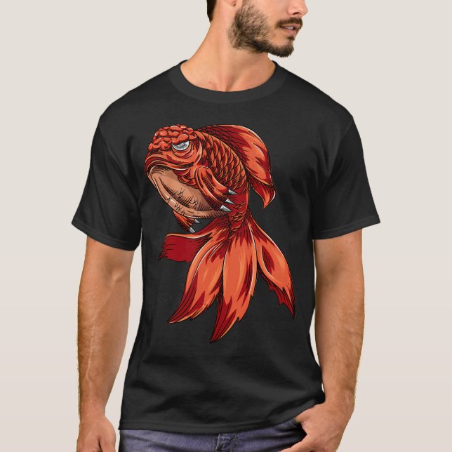 Camiseta Pez dorado mutante (Anverso)