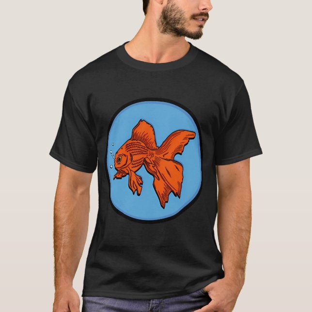 Camiseta Pez dorado naranja (Anverso)