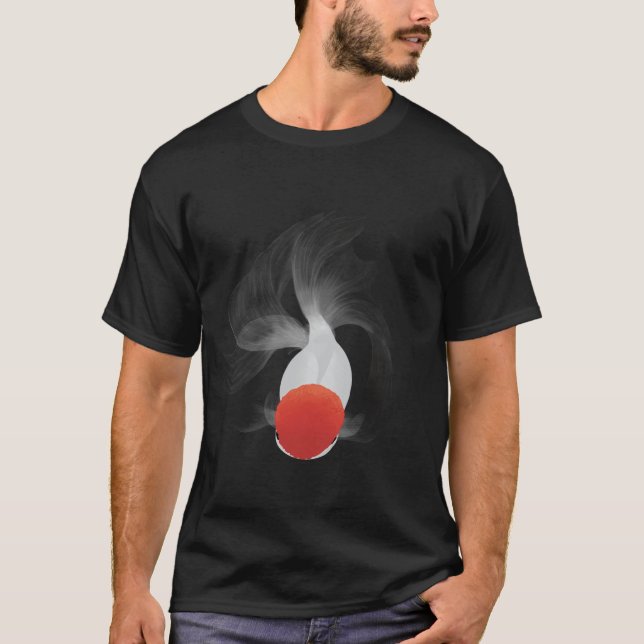Camiseta Pez dorado Oranda de gorra roja (Anverso)