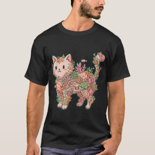 Camiseta Pez dorado oscuro, pez Koi, pez Betta arte japonés