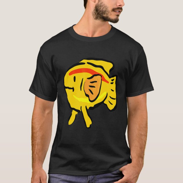 Camiseta Pez dorado  Pez artístico Koi Carp (Anverso)