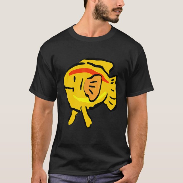 Camiseta Pez dorado  Pez artístico Koi Carpa (Anverso)