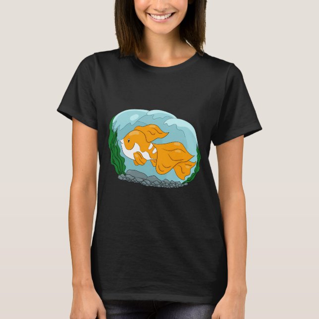 Camiseta Pez Dorado y Blanco Lindo (Anverso)