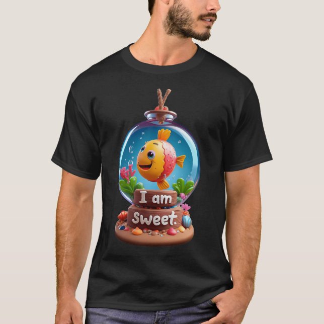 Camiseta Pez dulce pequeño "Soy dulce" (Anverso)