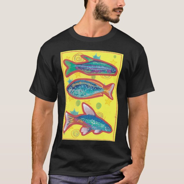 Camiseta Pez en Amarillo (Anverso)