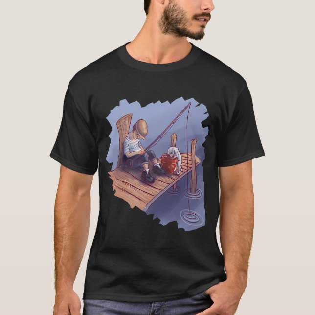 Camiseta Pez en color bajo (Anverso)