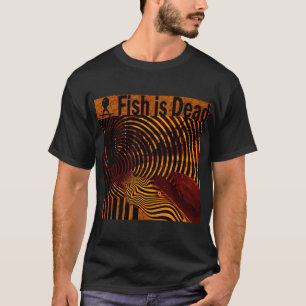 Camiseta Pez en monopatín sobre ilusiones Naranja
